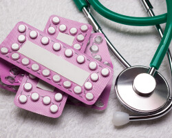blisters with hormonal tablets